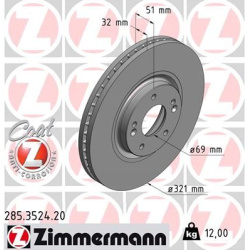 stabdžių diskas (1vnt) COAT Z
                                ZIMMERMANN                                                285