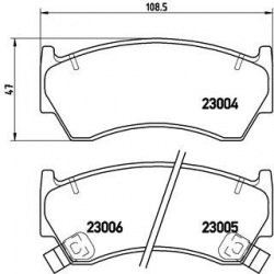 Stabdžių trinkelių rinkinys, diskinis stabdys PRIME LINE
BREMBO