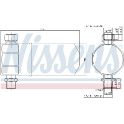 džiovintuvas, oro kondicionierius
                                NISSENS                                95115, NISSENS, 951