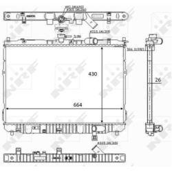 Aušinimo radiatorius
                                NRF                                                59046, NRF, 59046, a