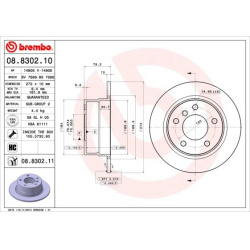 stabdžių diskas (1vnt) PRIME LINE - UV Coated
                                BREMBO                                       