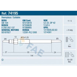 kaitinimo žvakė
                                FAE                                                74195, Nenurodytas gamin