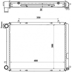 Aušinimo radiatorius
                                NRF                                                507352, NRF, 507352,
