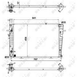 Aušinimo radiatorius
                                NRF                                                53342, NRF, 53342, a