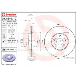 stabdžių diskas (1vnt) PRIME LINE - UV Coated
                                BREMBO                                       