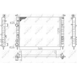 Aušinimo radiatorius
                                NRF                                                58726, NRF, 58726, a