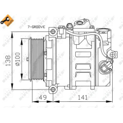 kompresorius, oro kondicionierius EASY FIT
                                NRF                                               