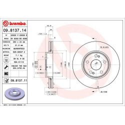 stabdžių diskas (1vnt) PRIME LINE
                                BREMBO                                                09.