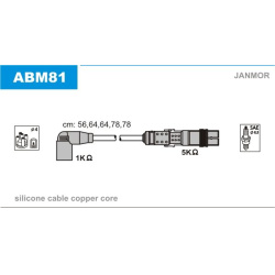 Žvakių laidų komplektas
JANMOR ABM81, JANMOR, ABM81, auto d