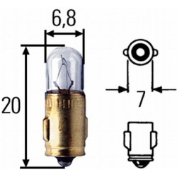 lemputė, salono apšvietimas STANDARD
HELLA 8
