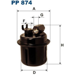 kuro filtras
                                FILTRON                                PP874, Nenurodytas gamintojas, PP874, aut