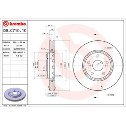 stabdžių diskas (1vnt) PRIME LINE - UV Coated
                                BREMBO                                       