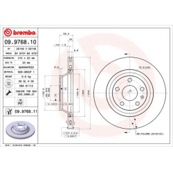 stabdžių diskas (1vnt) PRIME LINE
                                BREMBO                                                09.