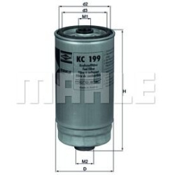 Filtras kuro diesel
                                MAHLE                                                KC199, MAHLE, KC199,