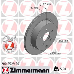 stabdžių diskas (1vnt) COAT Z
                                ZIMMERMANN                                                200