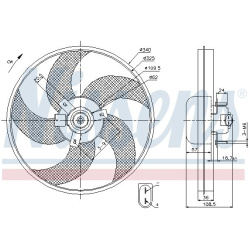 ventiliatorius, radiatoriaus
NISSENS 85668, NI