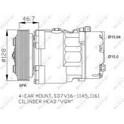 Kompresorius, oro kondicionierius EASY FIT
                                NRF                                               