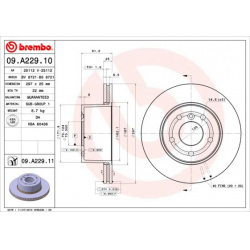 stabdžių diskas (1vnt) PRIME LINE - UV Coated
                                BREMBO                                       