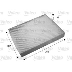 Filtras, salono oras VALEO ESSENTIAL
715697, VALEO, 715697, auto detalė