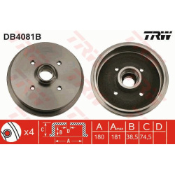 stabdžių būgnas
                                TRW                                                DB4081B, TRW, DB4081B, 