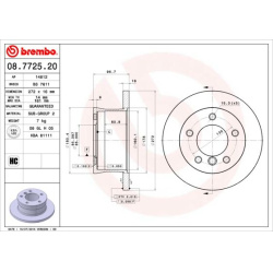 stabdžių diskas (1vnt) PRIME LINE
                                BREMBO                                                08.