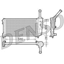 Aušinimo radiatorius
                                DENSO                                                DRM09106, DENSO, D
