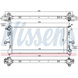 Aušinimo radiatorius
                                NISSENS                                                63567, NISSENS, 