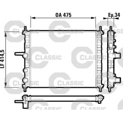 Aušinimo radiatorius
                                VALEO                                                232557, VALEO, 232