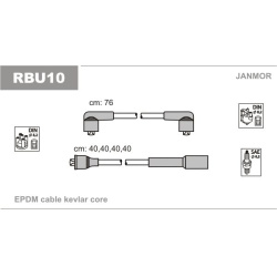 uždegimo laido komplektas
                                JANMOR                                                RBU10, JANMO