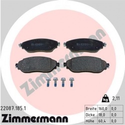 stabdžių trinkelių rinkinys, diskinis stabdys
                                ZIMMERMANN                                22