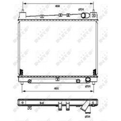 Aušinimo radiatorius
NRF 53211, NRF, 53211, a