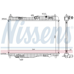 Aušinimo radiatorius
                                NISSENS                                                66858, NISSENS, 