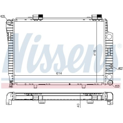 Aušinimo radiatorius
                                NISSENS                                                62618, NISSENS, 
