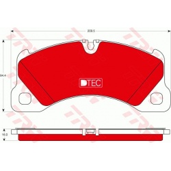 stabdžių trinkelių rinkinys, diskinis stabdys DTEC COTEC
                                TRW                              