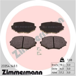 stabdžių trinkelių rinkinys, diskinis stabdys
                                ZIMMERMANN                                  