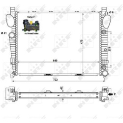 Aušinimo radiatorius
                                NRF                                                55325, NRF, 55325, a