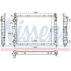 Aušinimo radiatorius
                                NISSENS                                                61842, NISSENS, 