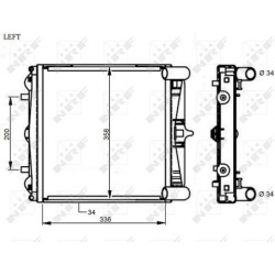 Aušinimo radiatorius
NRF 59130, NRF, 59130, a