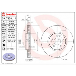 stabdžių diskas (1vnt) PRIME LINE - UV Coated
                                BREMBO                                       