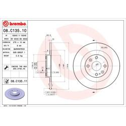 stabdžių diskas (1vnt) PRIME LINE - UV Coated
BREMBO