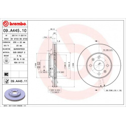 stabdžių diskas (1vnt) PRIME LINE - UV Coated
                                BREMBO                                       