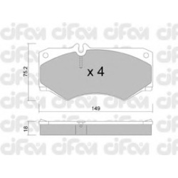 CIFAM                                822-014-0, Nenurodytas gamintojas, 822-014-0, auto detalė