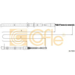 trosas, stovėjimo stabdys
                                COFLE                                                10.7503, Nenu