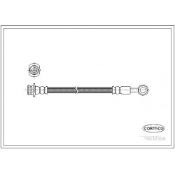 stabdžių žarnelė
                                CORTECO                                                19032356, CORTECO
