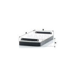 filtras, salono oras
                                MANN-FILTER                                CU2745-2, MANN-FILTER, CU2745