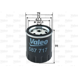 kuro filtras
                                VALEO                                                587717, VALEO, 587717, auto