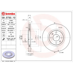 stabdžių diskas (1vnt) PRIME LINE
                                BREMBO                                                09.