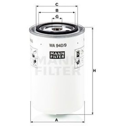 aušinimo skysčio filtras
                                MANN-FILTER                                                WA940/9