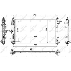 Aušinimo radiatorius
                                NRF                                                53775, NRF, 53775, a