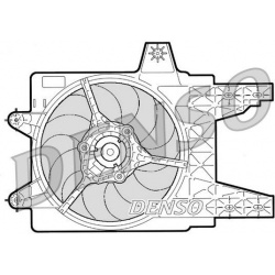 ventiliatorius, radiatoriaus
                                DENSO                                                DER09079, D